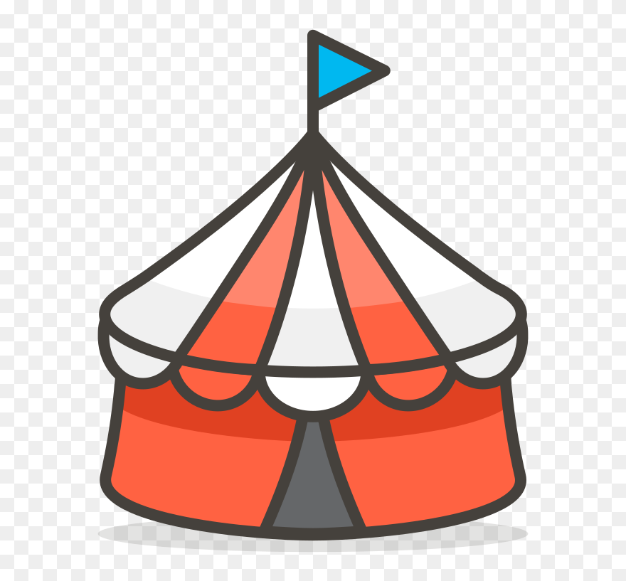 599 Circus Tent - Circus Tent Emoji Clipart