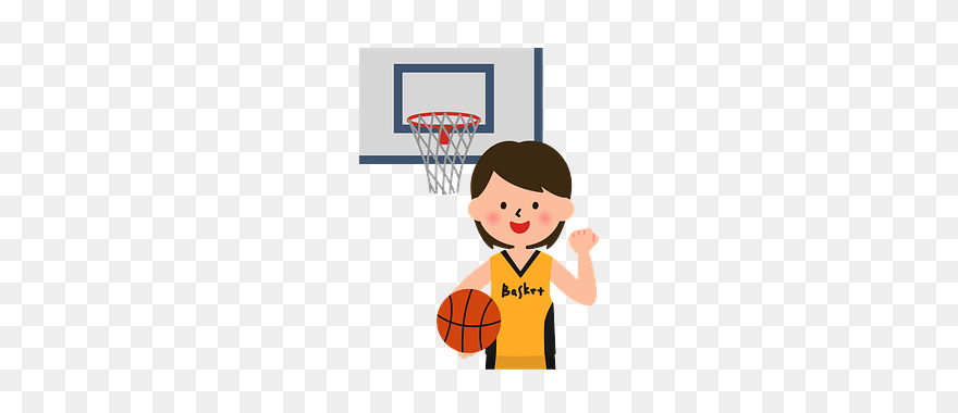 Basketball Sports Girl Clipart - Basketball - Png Download