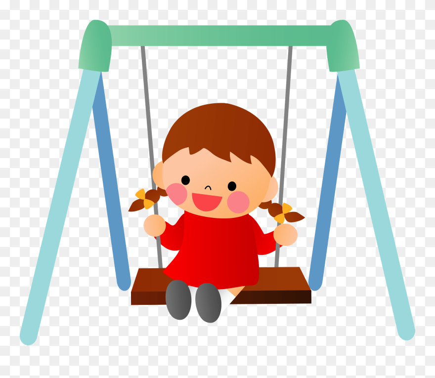 Playing Swing Cartoon Png Clipart