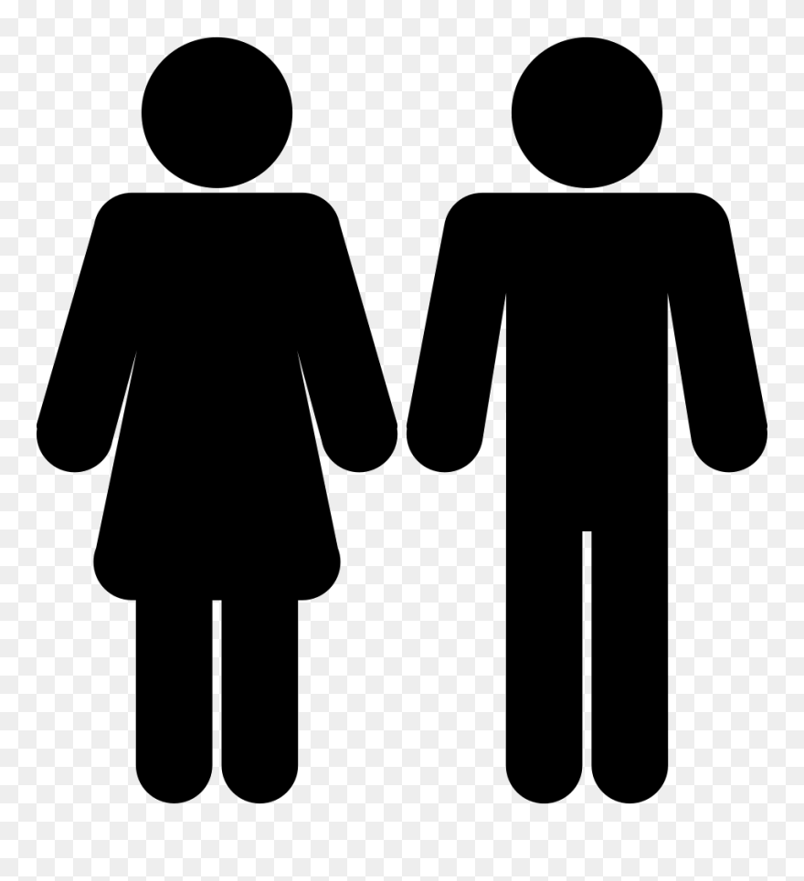 Female And Male Shapes Silhouettes Svg Png Icon Free - Brother And Sister Icon Png Clipart