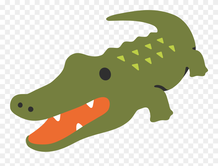 Transparent Alligator Clipart - Emoticone Crocodile - Png Download