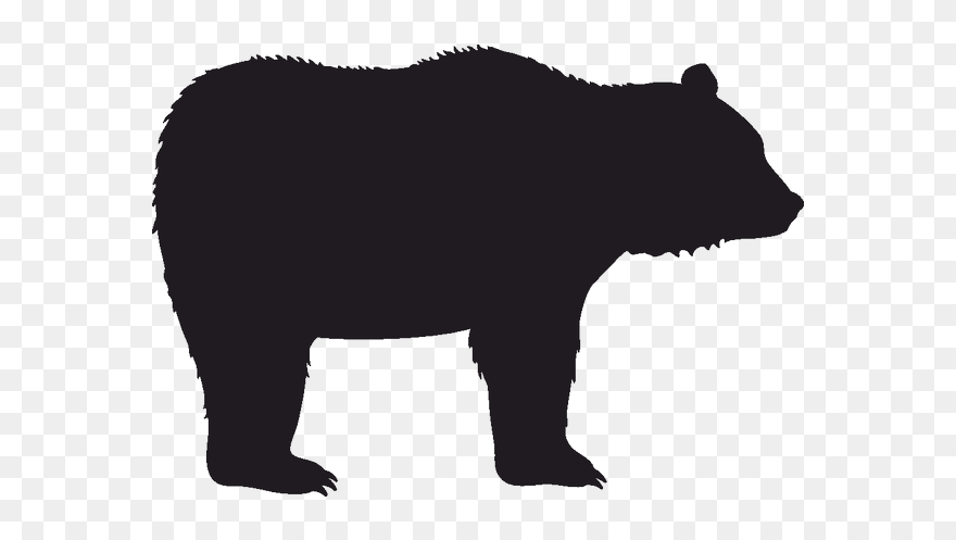 American Black Bear Grizzly Bear Computer Icons Silhouette - Vector Black Bear Silhouette Clipart