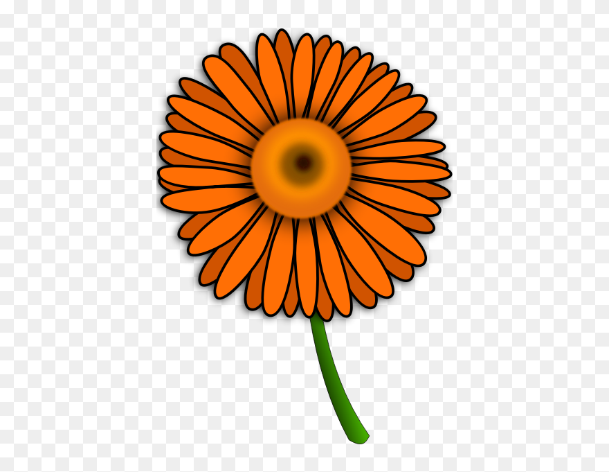 Gerbera - Svg File Flower Svg Free Clipart