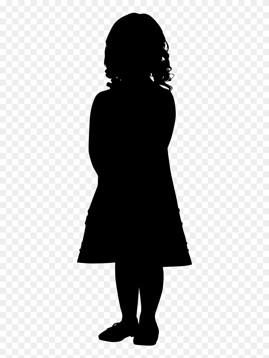 Transparent Girl Silhouette Clipart - Png Download