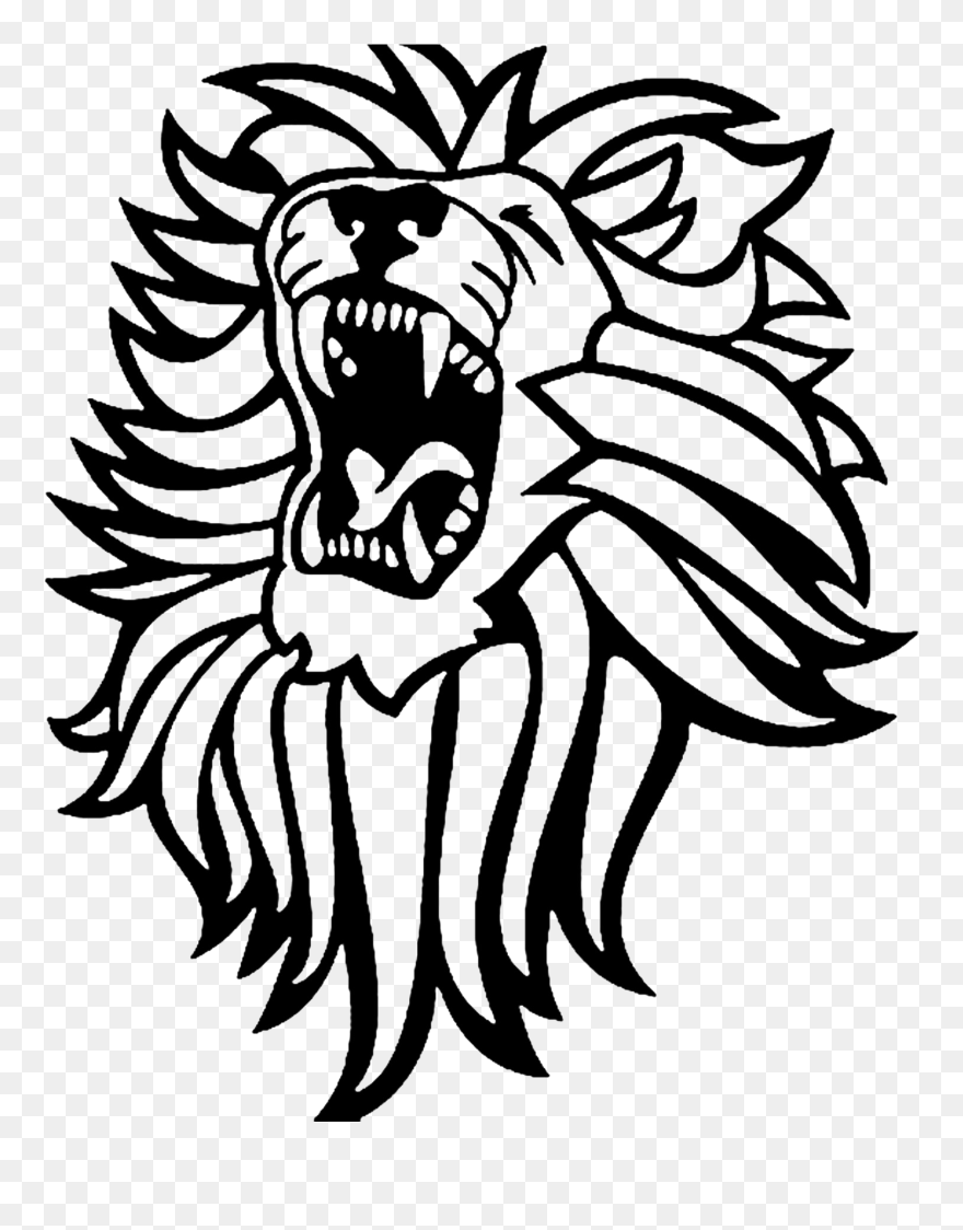 Lion Roar Tiger Clip Art - Vector Lion Roaring Png Transparent Png