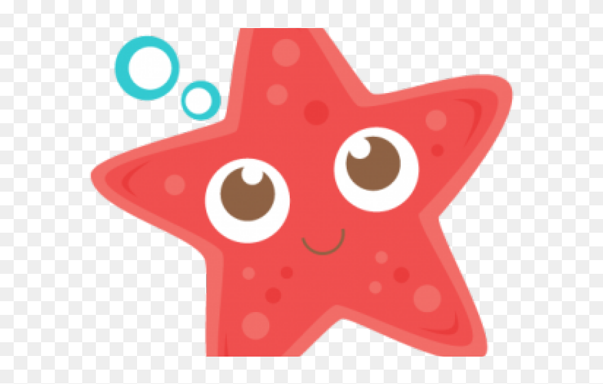 Cute Star Fish Clip Art - Png Download