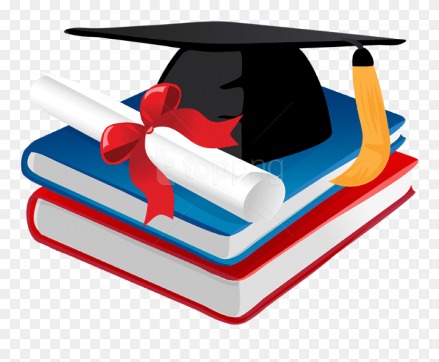 Transparent Graduation Cap Png Transparent - Graduation Cap And Diploma Png Clipart