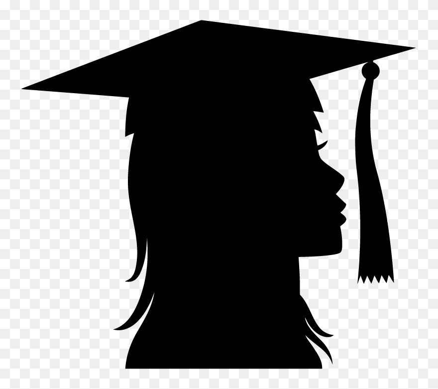 Graduation Ceremony Silhouette Clip Art - سكرابز قبعة تخرج Png Transparent Png