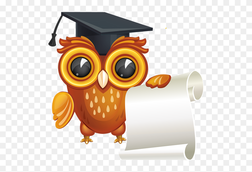 Graduation Clipart Owl - Education Owl Clipart - Png Download