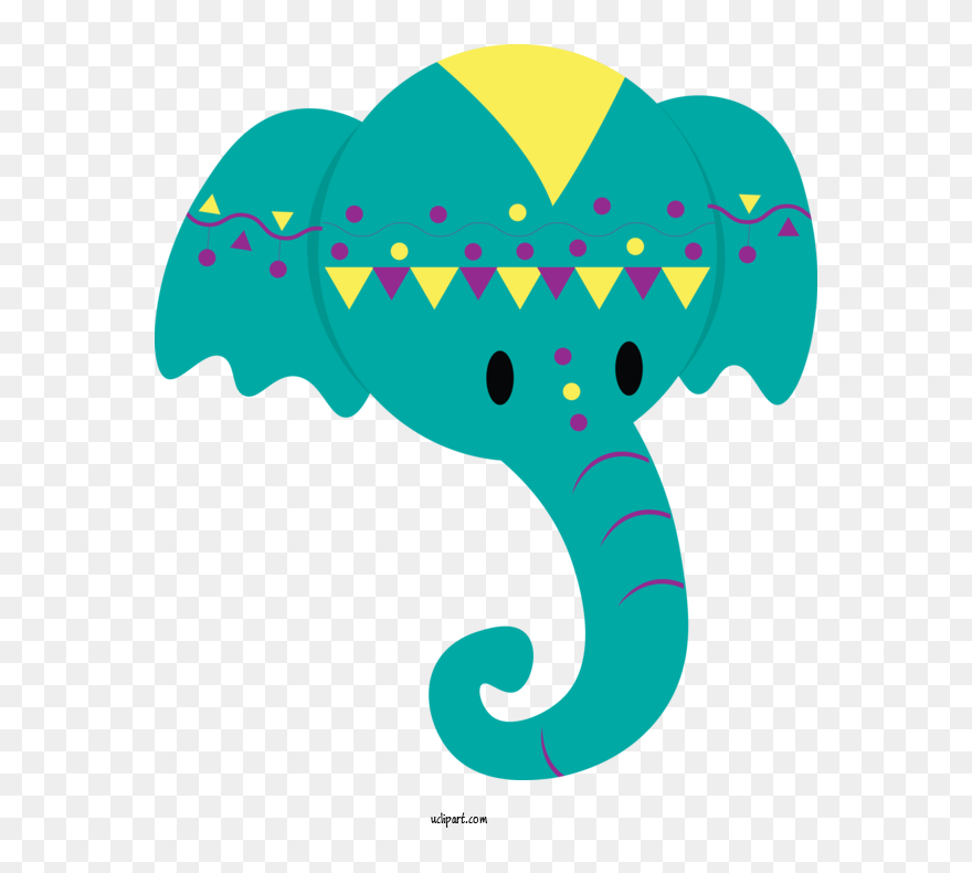 Transparent Holidays Indian Elephant Green Meter For Clipart