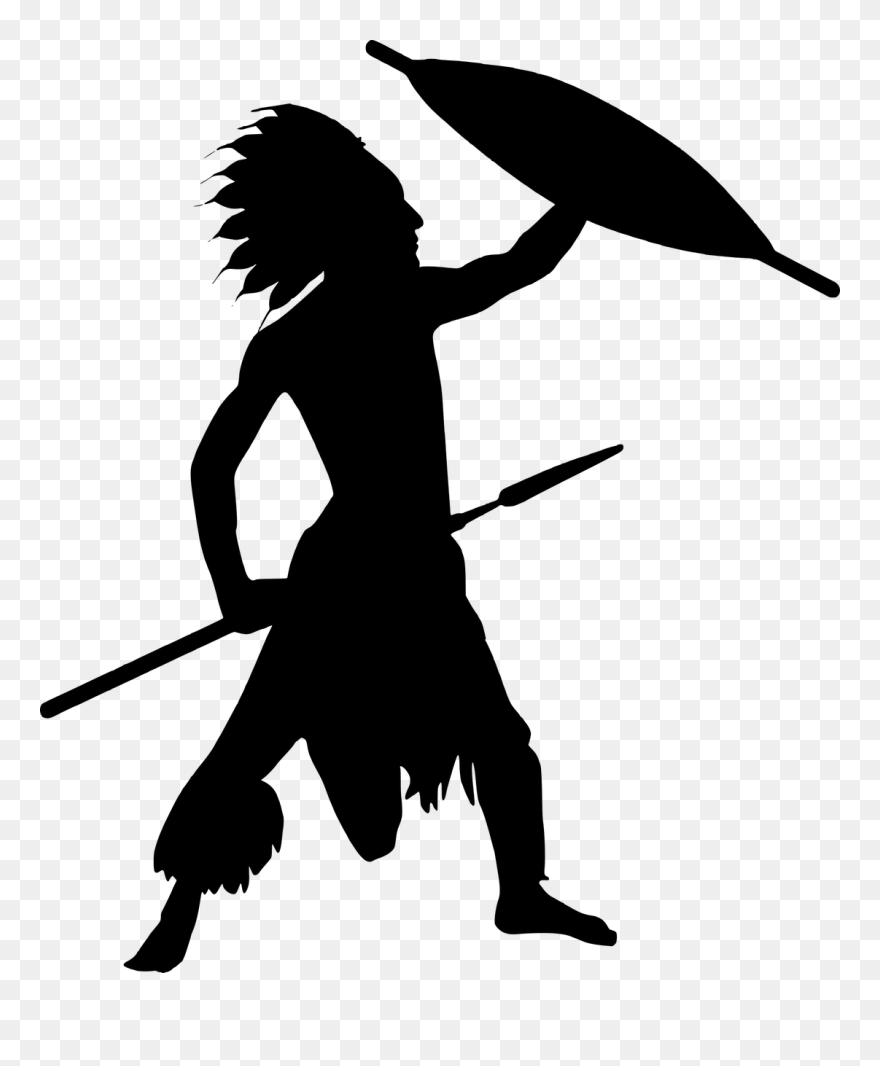 Apache Indian American Man Silhouette Indians - Native American Artwork Silhouette Clipart