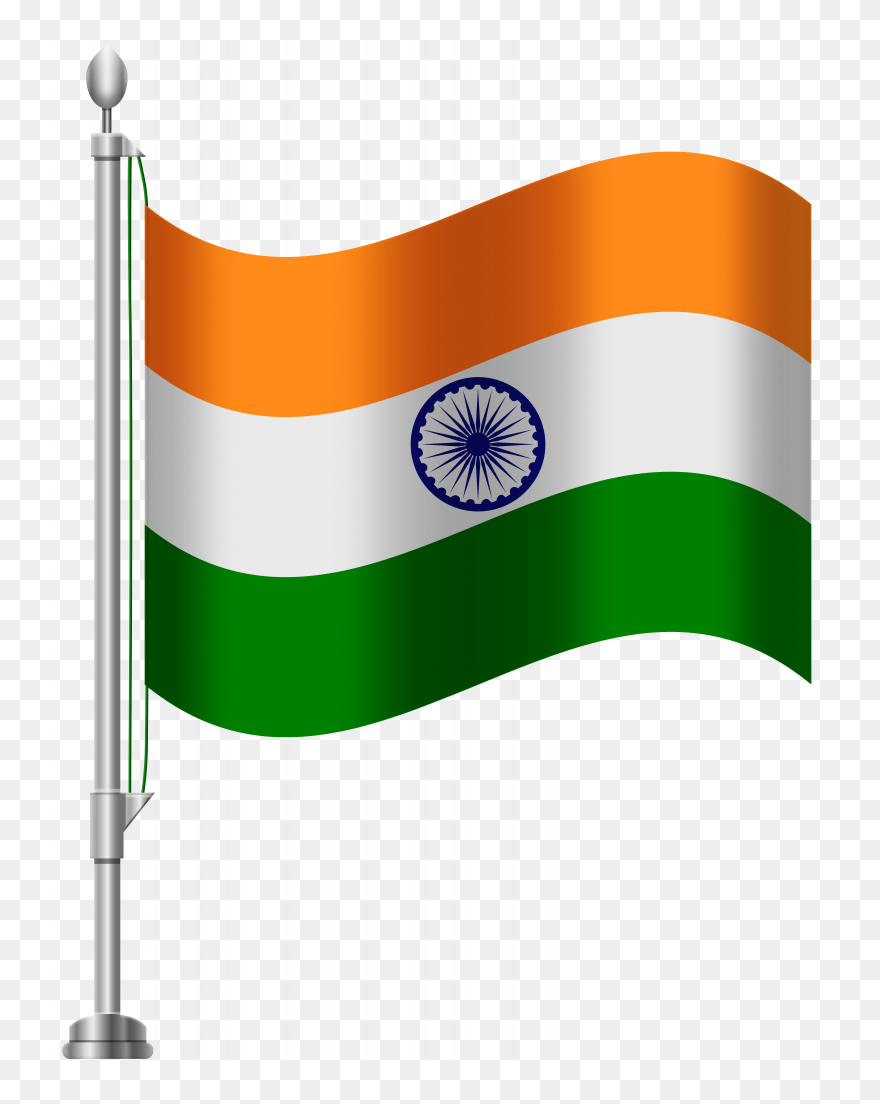 Transparent Kids With Indian Flag Clipart - Indian National Flag Image Png