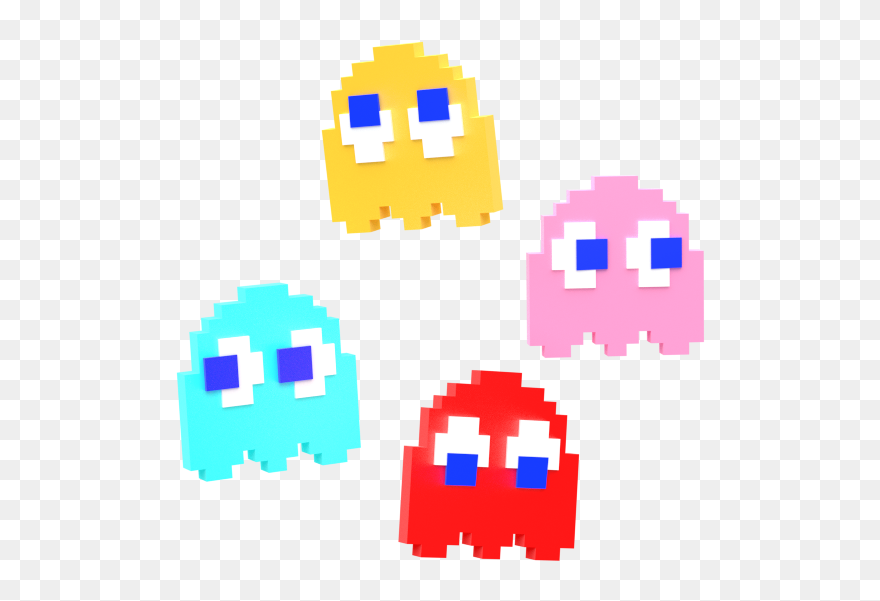 Pacman 4 Icon - Pac Man Ghost Png Clipart