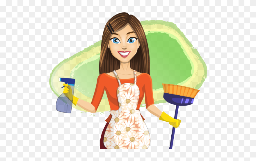 Lady Clipart Housekeeping - Housekeper Png Transparent Png