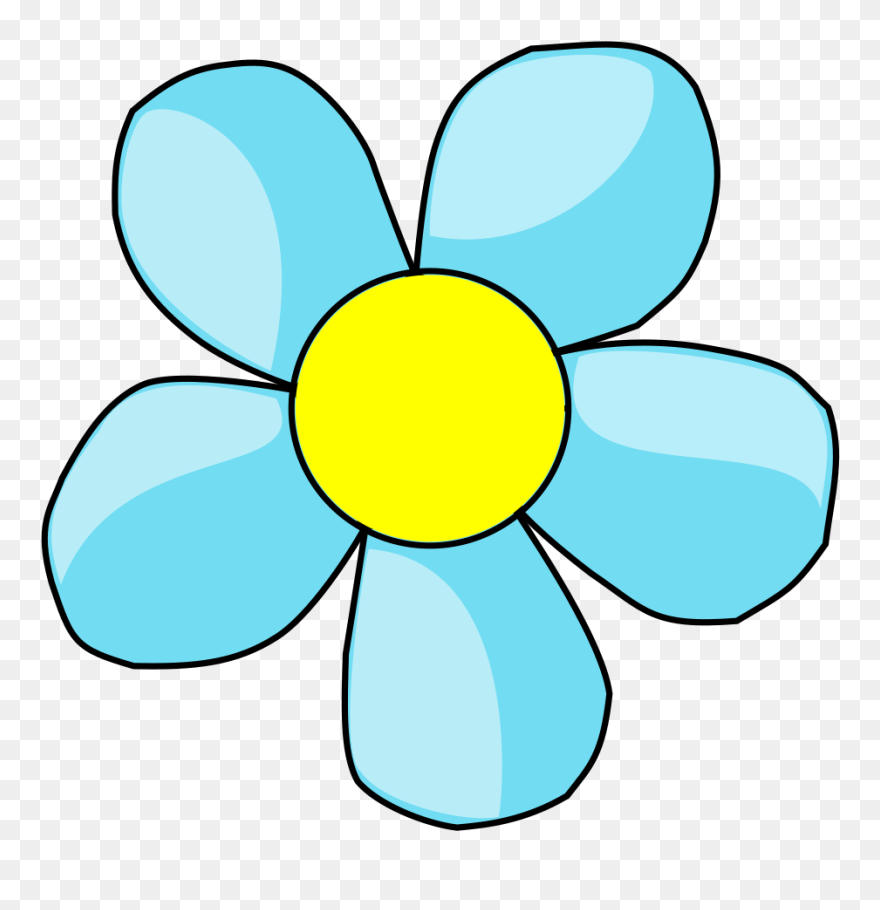 Transparent 1911 Clipart - Simple Flower Clip Art - Png Download