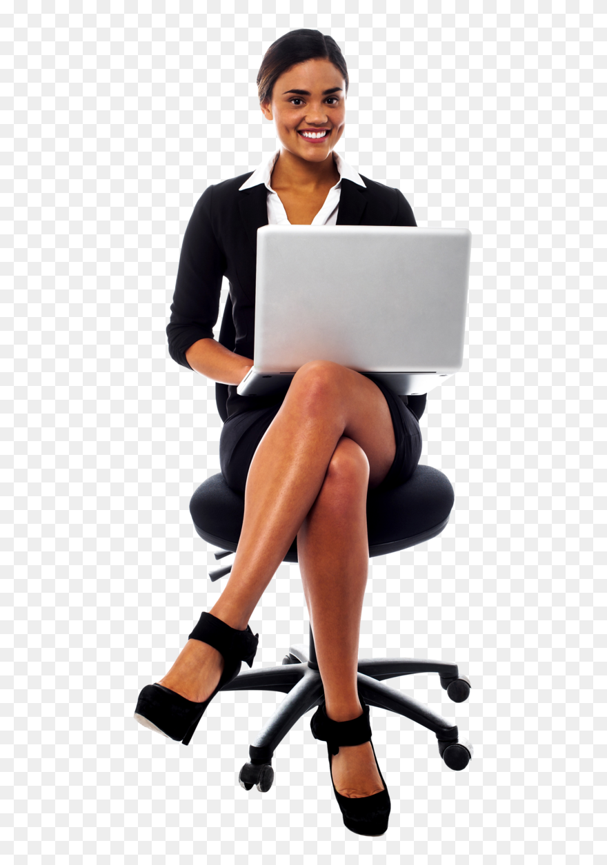 Secretary Free Clipart Hq - Woman Working Png Transparent Png
