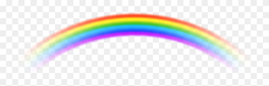 Sun And Rainbow Clipart Picture Black And White Library - Transparent Background Rainbow Png