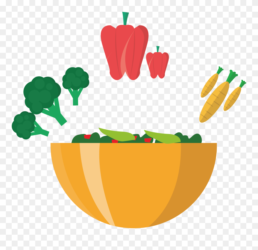 Transparent Diet Png - Salad Vegetable Vector Vector Clipart