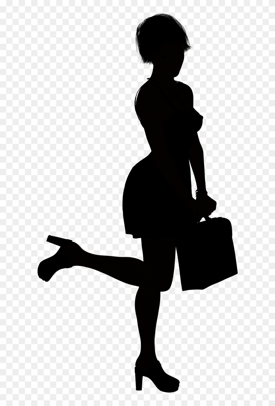 Silhouette Woman Secretary Free Photo - Secretary Silhouette Png Clipart