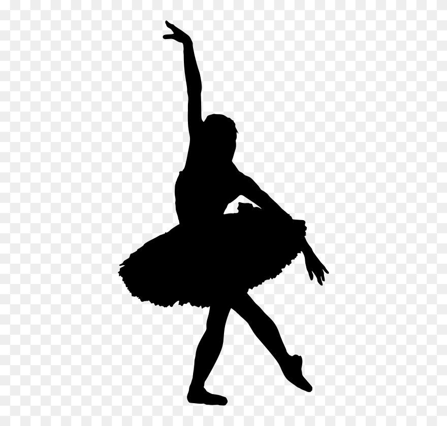 Ballet Dancer Silhouette Clip Art - Transparent Background Ballerina Silhouette Clipart - Png Download
