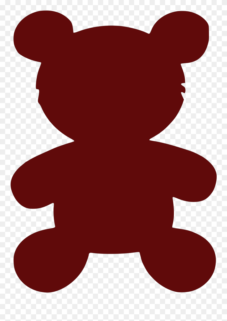 Black Teddy Bear Logo Clipart
