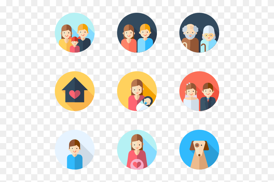 374969 Family - Family Icon Png Vector Clipart