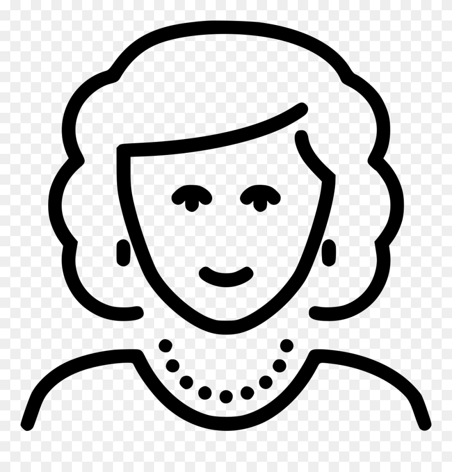 Grandmother Svg Png Icon Free Download - Aunt Black And White Clipart