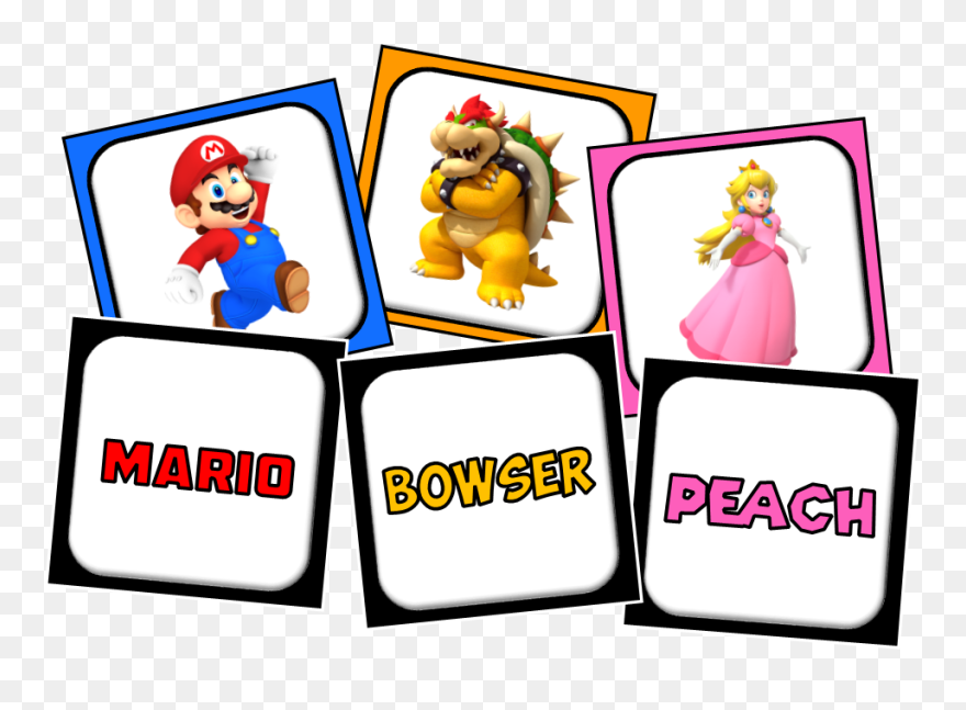 Mario Kart Birthday Party Games Clipart