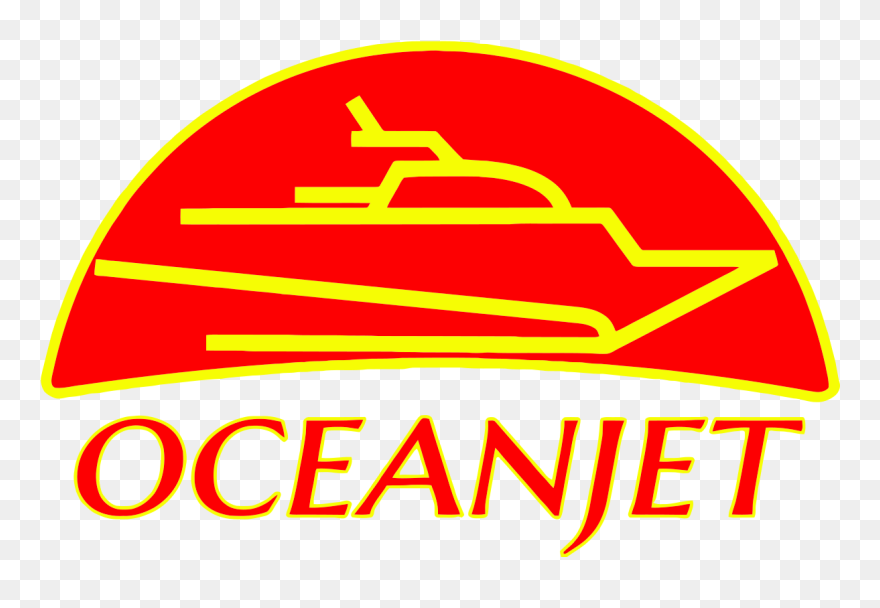 Ocean Jet Ferry Logo Clipart