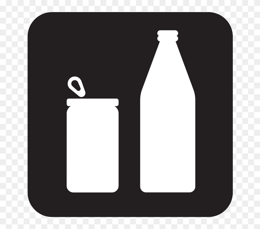 Cans Or Bottles Black Svg Clip Arts - Bottles And Cans Clipart - Png Download