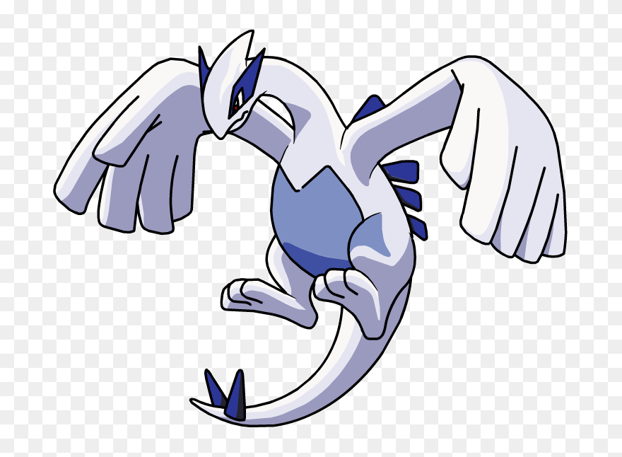Pokemon Clipart Rare - Drawing Of Lugia Pokemon - Png Download