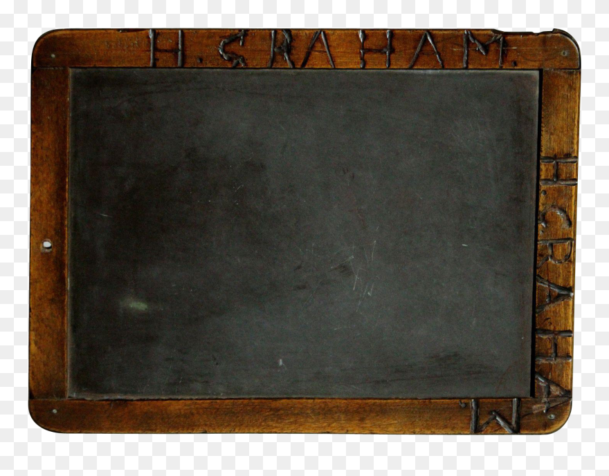 School Chalkboard Clipart Jpg Black And White Antique - Blackboard - Png Download