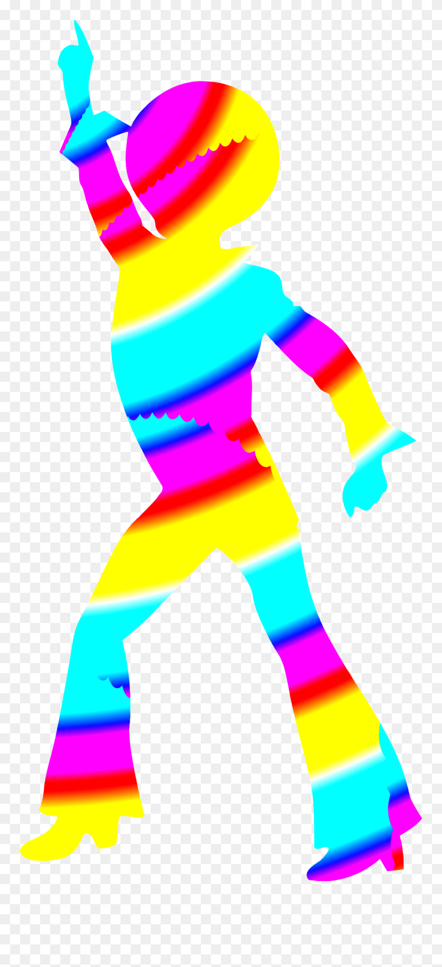 Colourful Disco Dancer 6 Clip Arts - Disco Dancer Disco Png Transparent Png