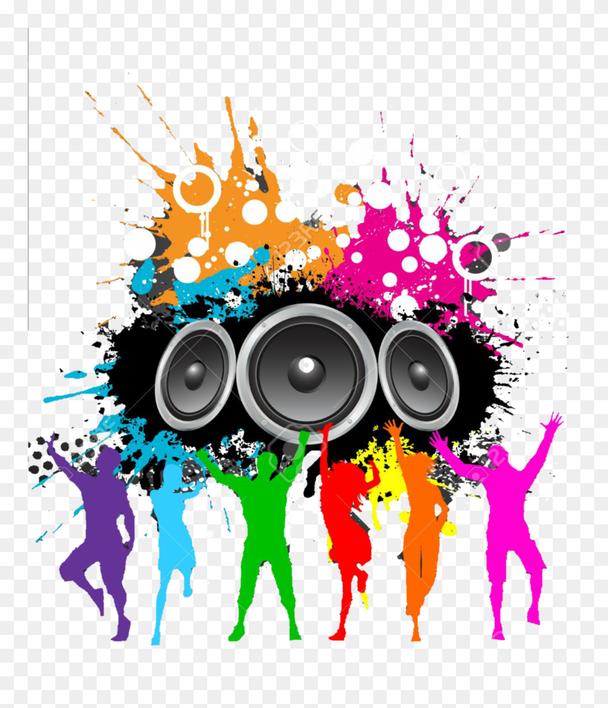 #partytime #disco #freetoedit - Poster Background Colourful Music Clipart