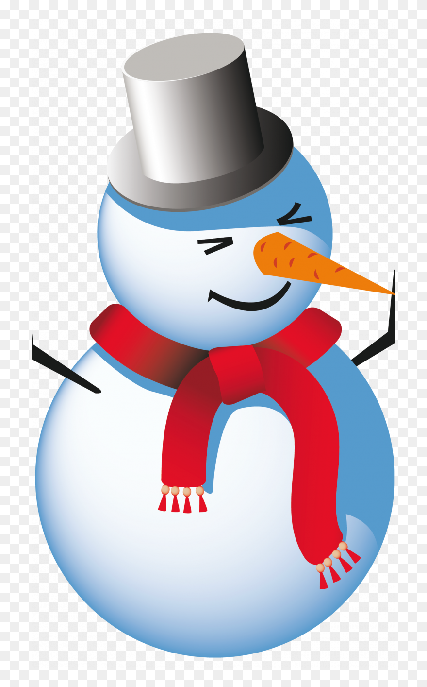 Snowman Background Cliparts Download Clip Art - Clip Art Snowman With Transparent Background - Png Download