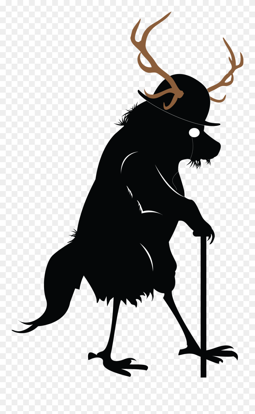 Illustration Clip Art Character Silhouette - Monster Rat Silhouettes - Png Download