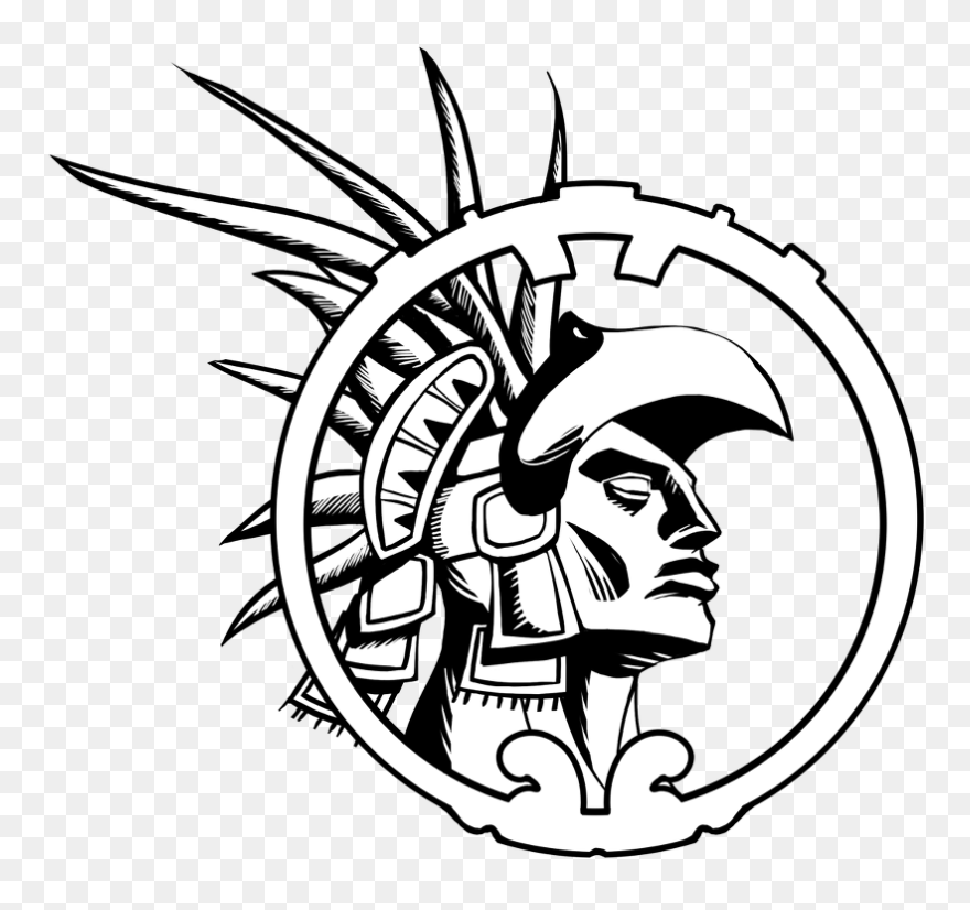 Warriors Drawing Free Download On Unixtitan - Easy Aztec Drawings Clipart