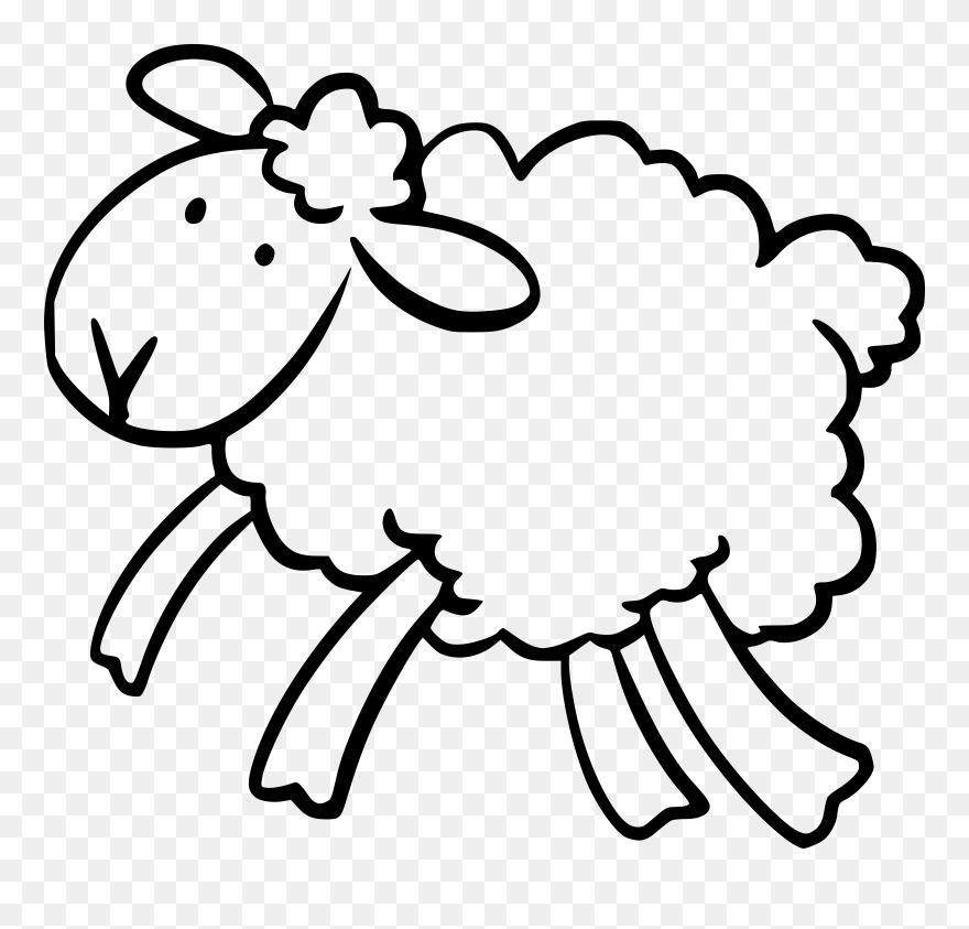 Sheep Clipart Ear, Sheep Ear Transparent Free For Download - Jumping Lamb Clip Art - Png Download