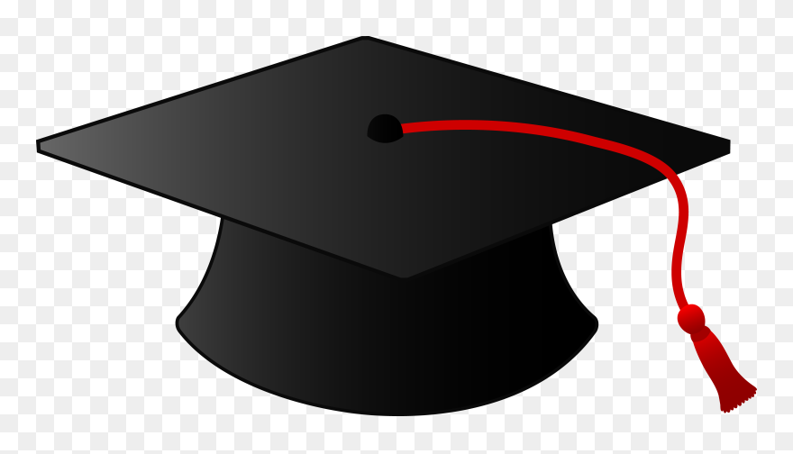 Graduation Cap Red Tassel Clipart