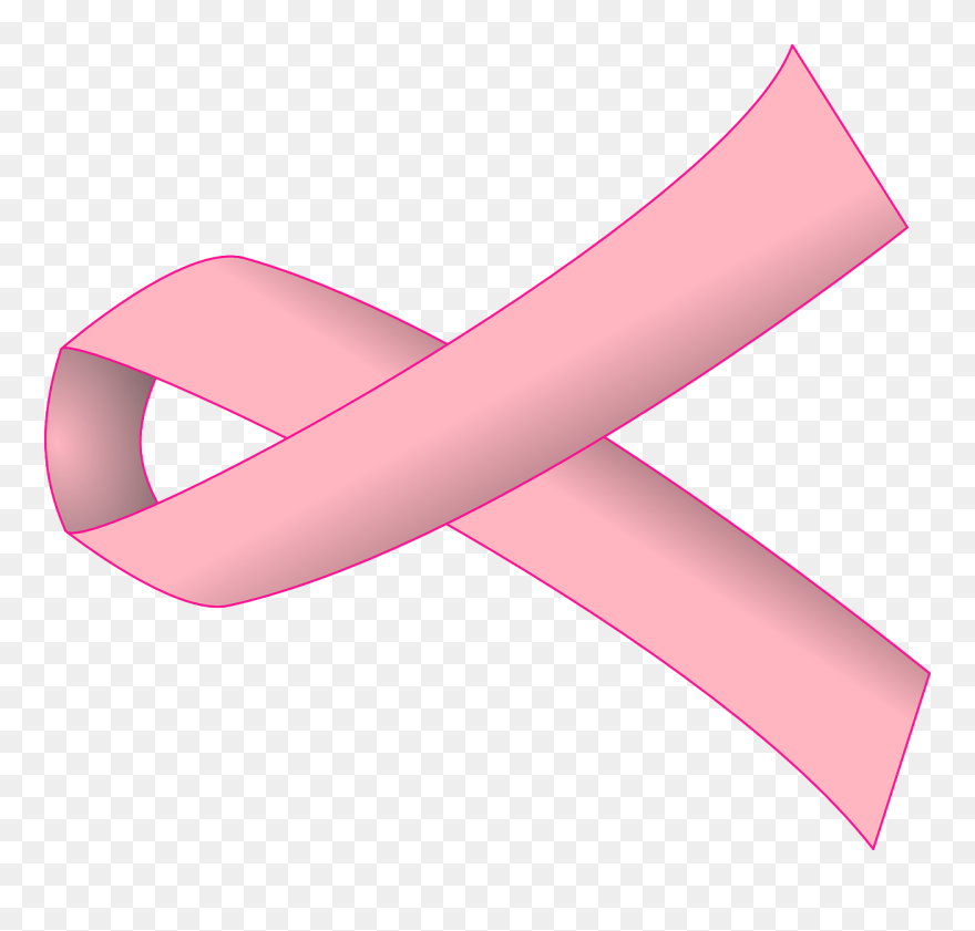 The Month Of October Is Dedicated To Breast Cancer - Pink Ribbon Clip Art - Png Download
