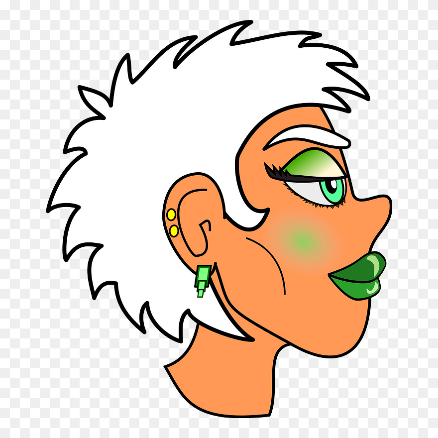 New Wave Girl3 Clipart - Cartoon - Png Download