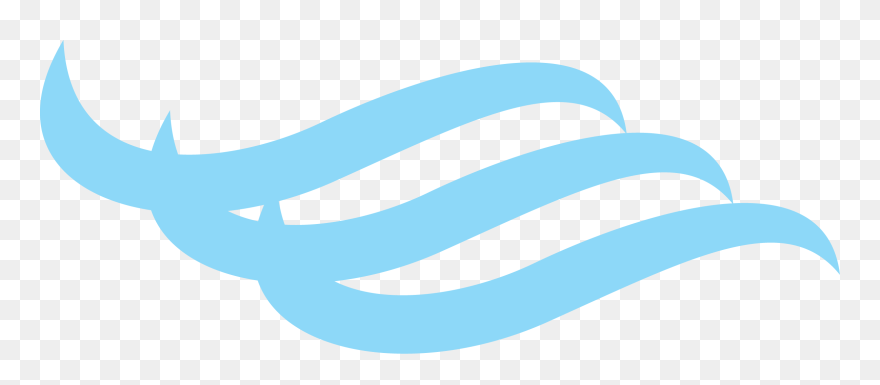 Line Curve Wind Wave - Wind Arrow Png Clipart