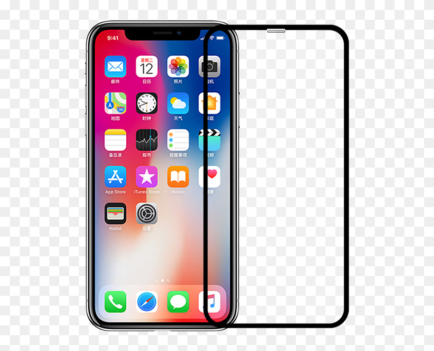 - Iphone X Black Screen Protector Clipart , Png Download - Iphone X Black Screen Protector Transparent Png