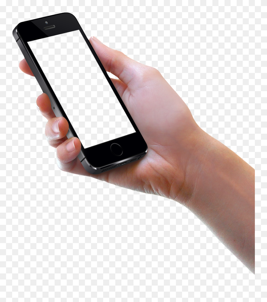 Iphone Clipart Iphone - Hand Holding Iphone Png Transparent Png