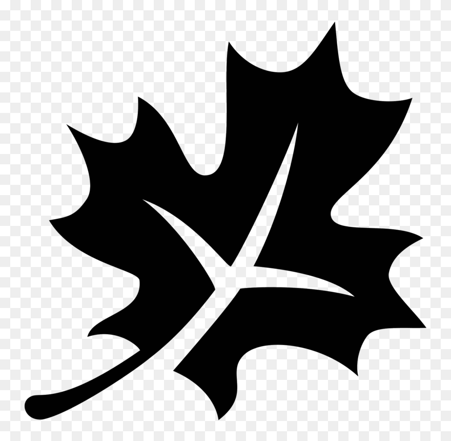 Autumn Png Black And White-pl - Fall Leaf Icon Png Clipart