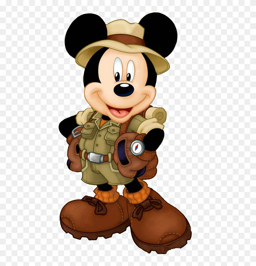 Transparent Minnie Mouse Png - Mickey Mouse Safari Png Clipart