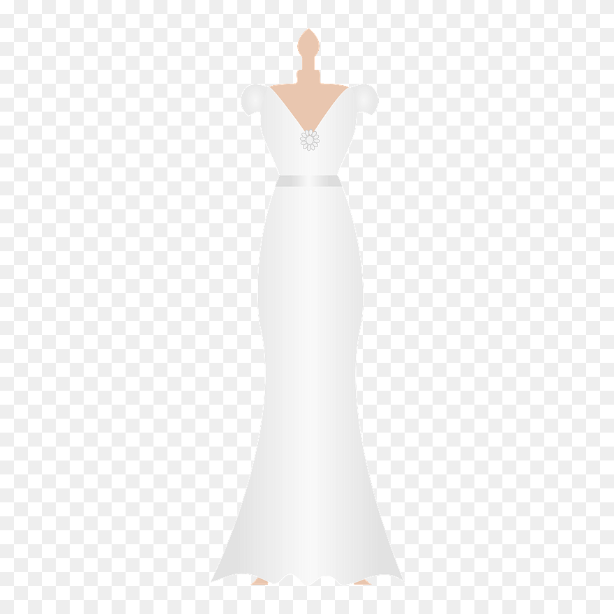 Wedding Dress Clipart - Wedding Dress Clipart Outline - Png Download