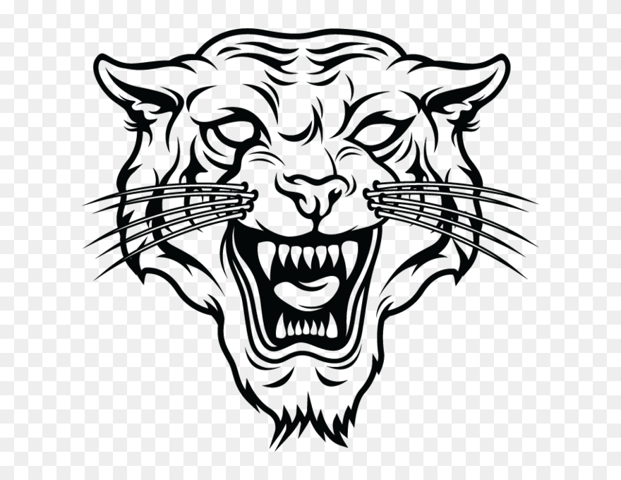 Tiger Vector Graphics Silhouette Cat Image - Vector Tiger Face Png Clipart