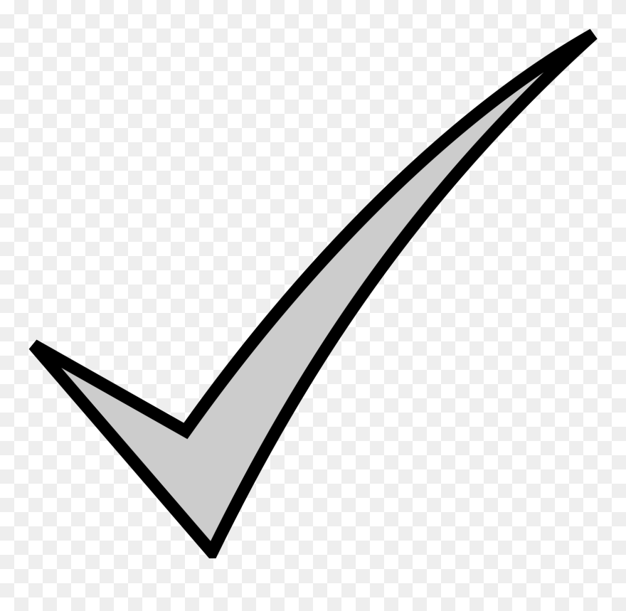 Check Mark Clipart Black And White - Png Download