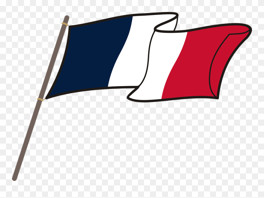 French Flag Clipart Wavy - French Flag Clipart - Png Download